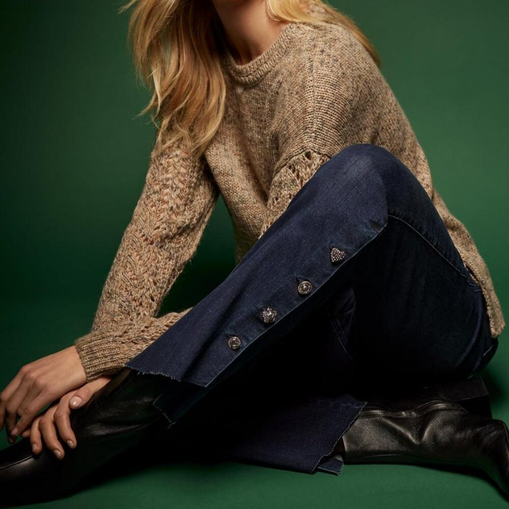 Charlie B Fall Gem Pant in Blue Black Denim